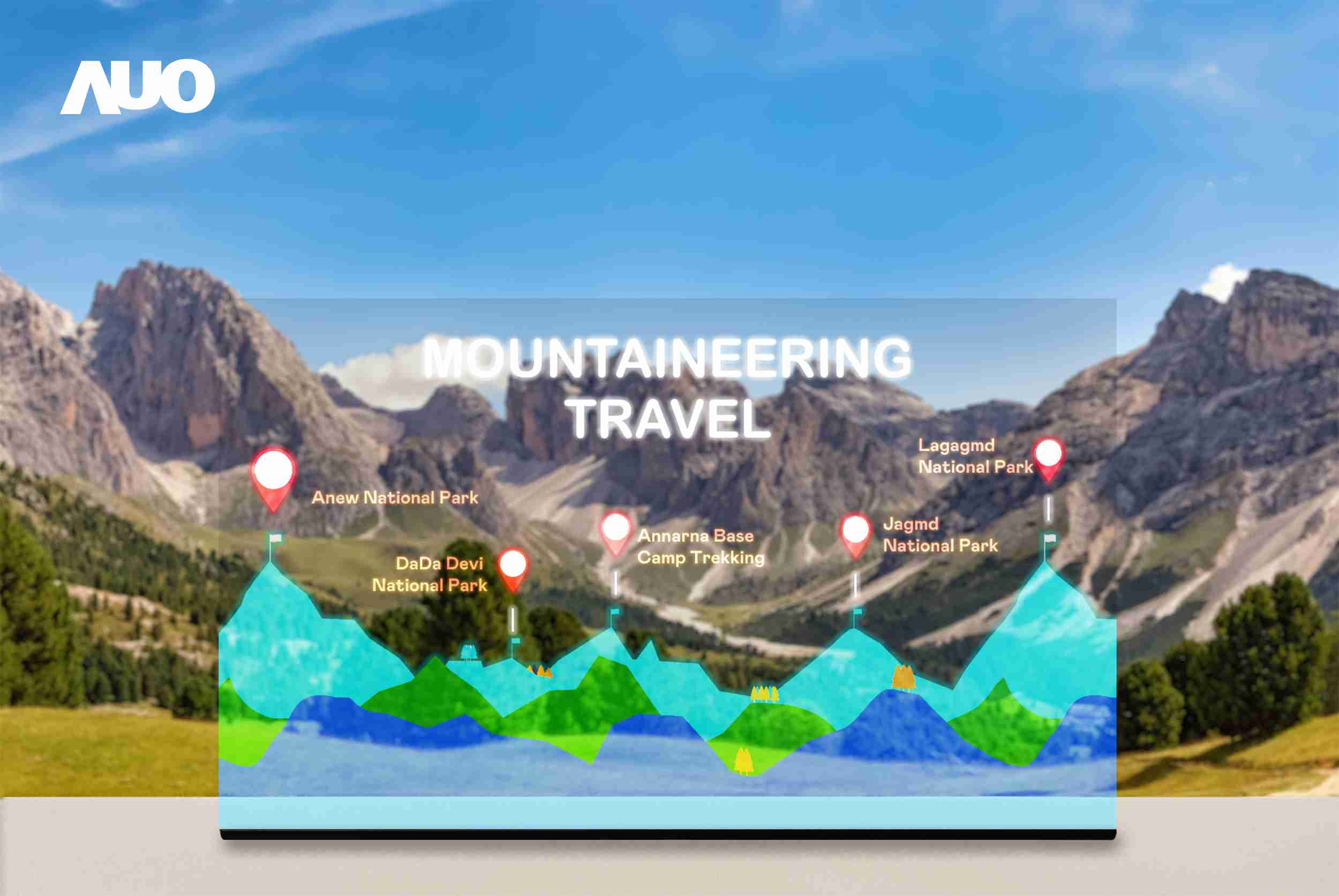 尊龙z6展示全球单片尺寸最大(*)42吋透明Micro LED显示器拼接而成的〝64吋透明Micro LED显示器〞，，，具备高透明度、、、、1,000 nits高亮度、、、、广色域、、采用三边无边框的无缝拼接等多重特色，，，，呈现超高清、、细腻画质而不遮挡后方视觉，，，满足层峰需求，，，，可广泛运用于零售、、、、艺术展览或商业空间等场域